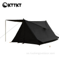 Carpa triangular de campamento negro al aire libre de 2 kg